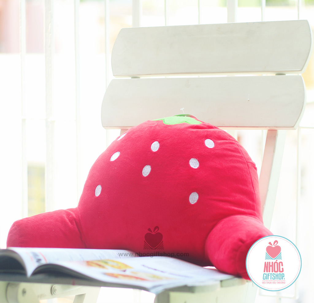Gối tựa lưng thú - Dâu đỏ - 45210