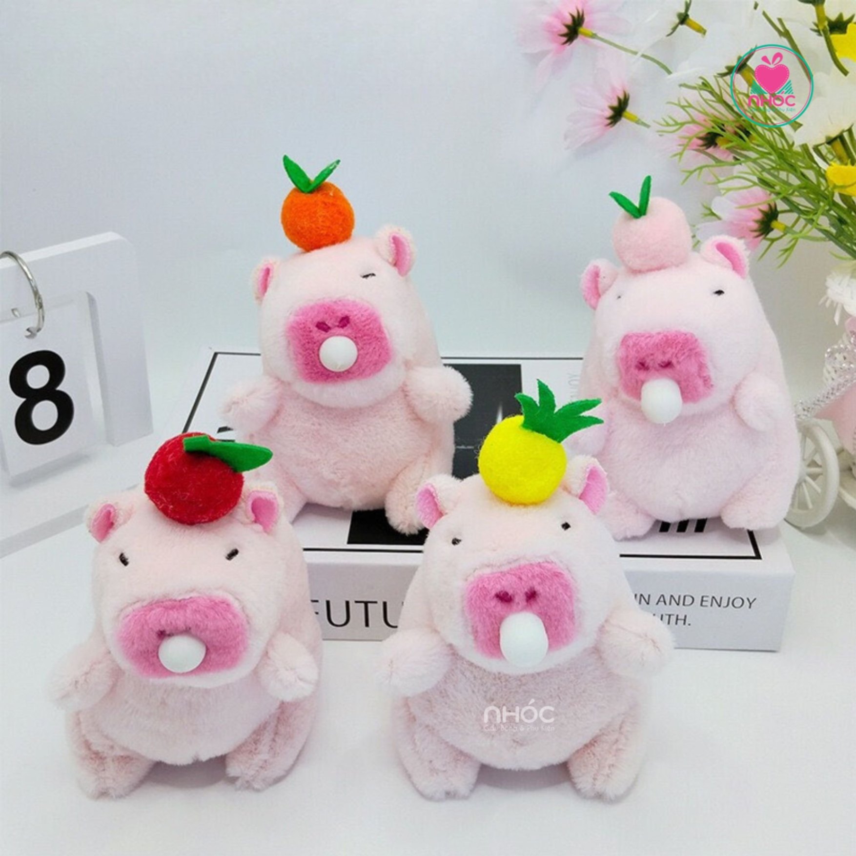 Móc khoá bông Capybara thổi bóng 3m OD - 8501
