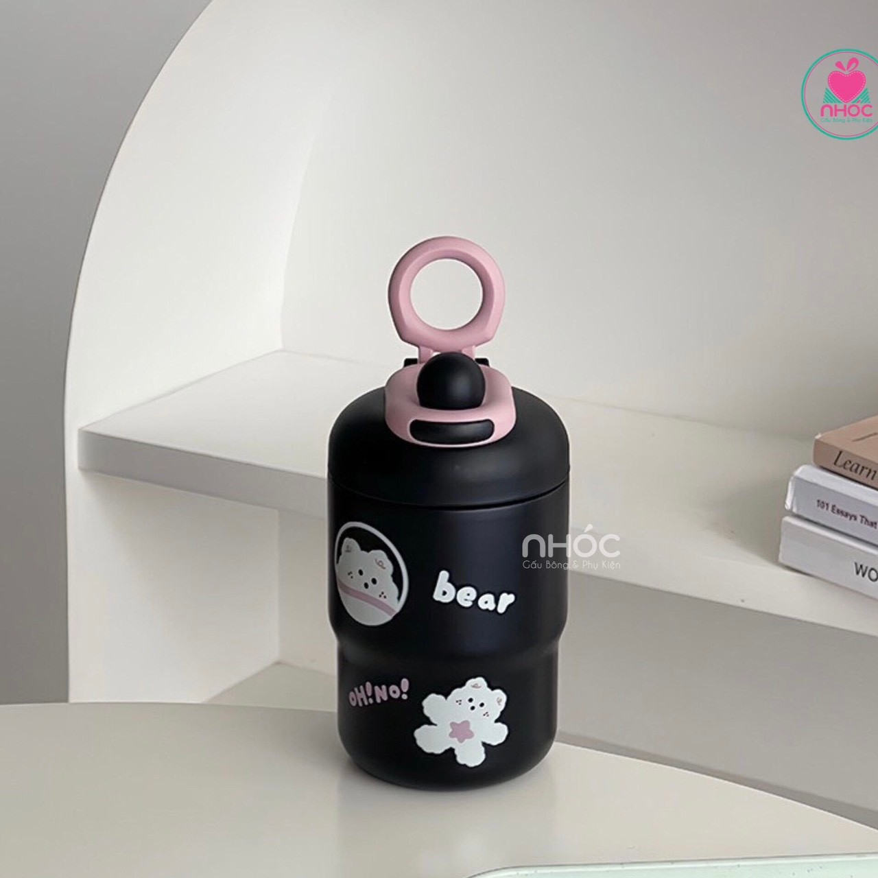 Ly giữ nhiệt hoạ tiết gấu - Bear - 500210