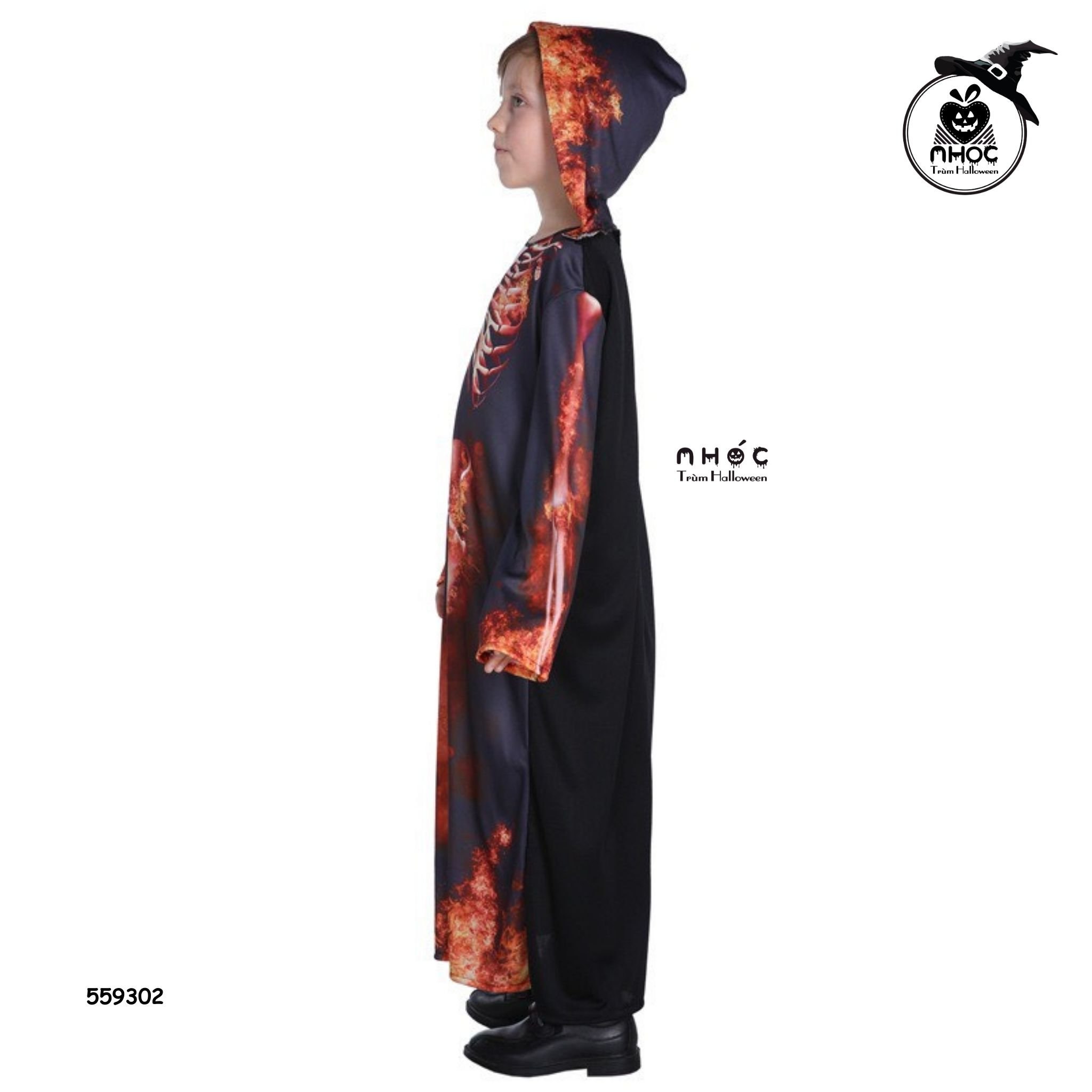 Aó halloween ma in xương 3D combo nón - 42001 - M