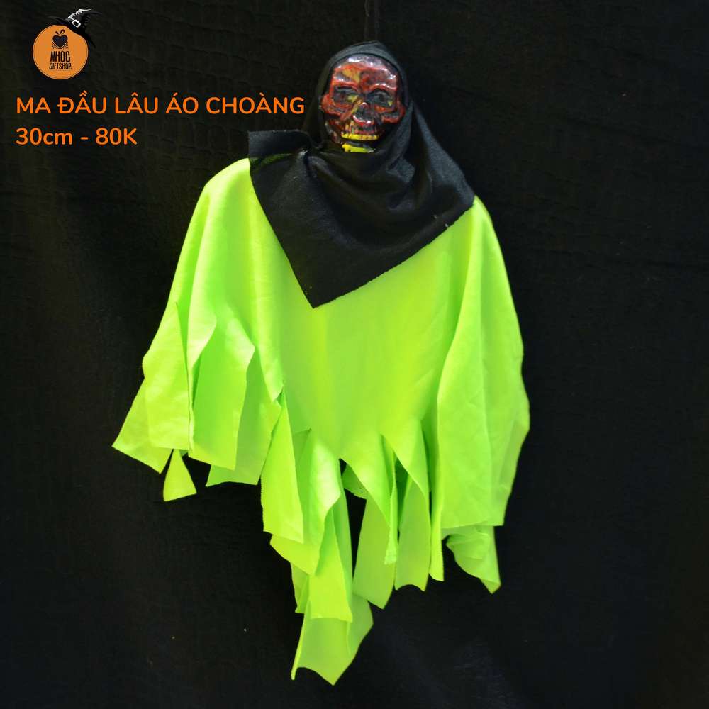 Ma đầu lâu áo choàng - Xanh lá cây - 8001