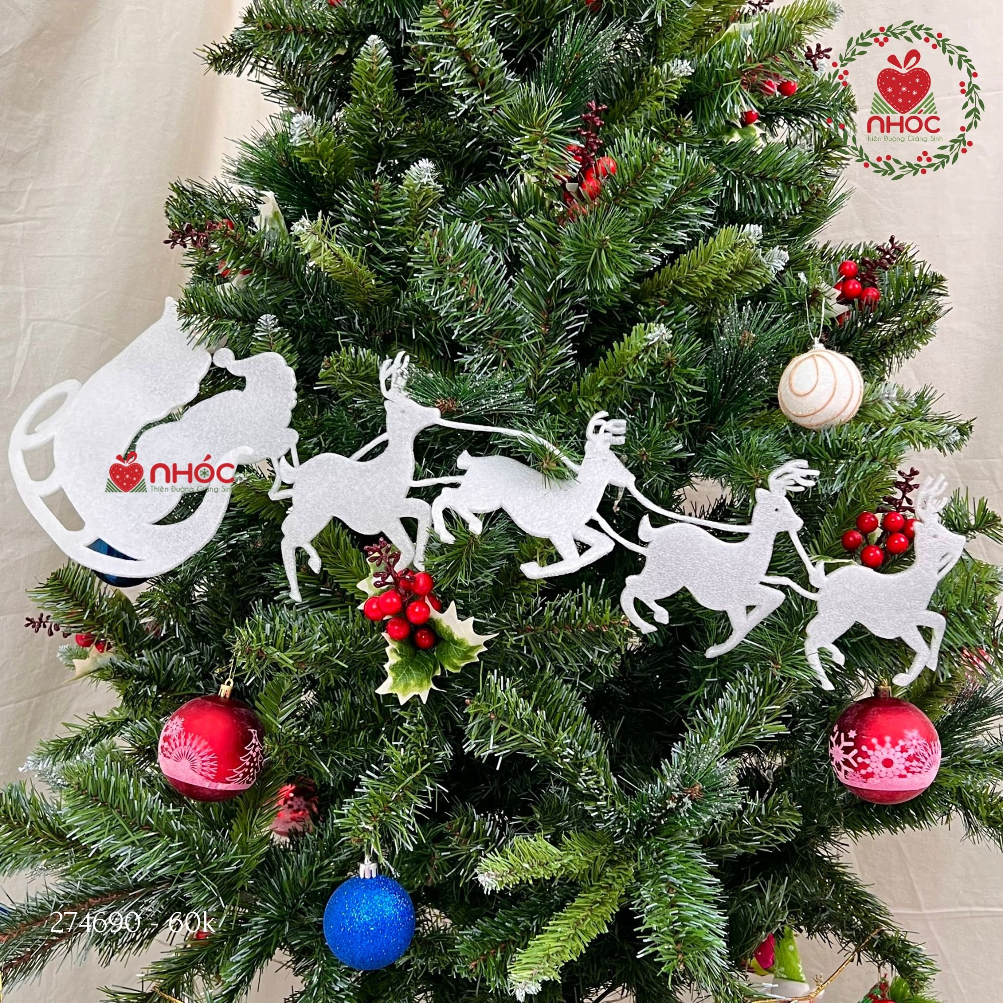 Trang trí noel xốp 6001