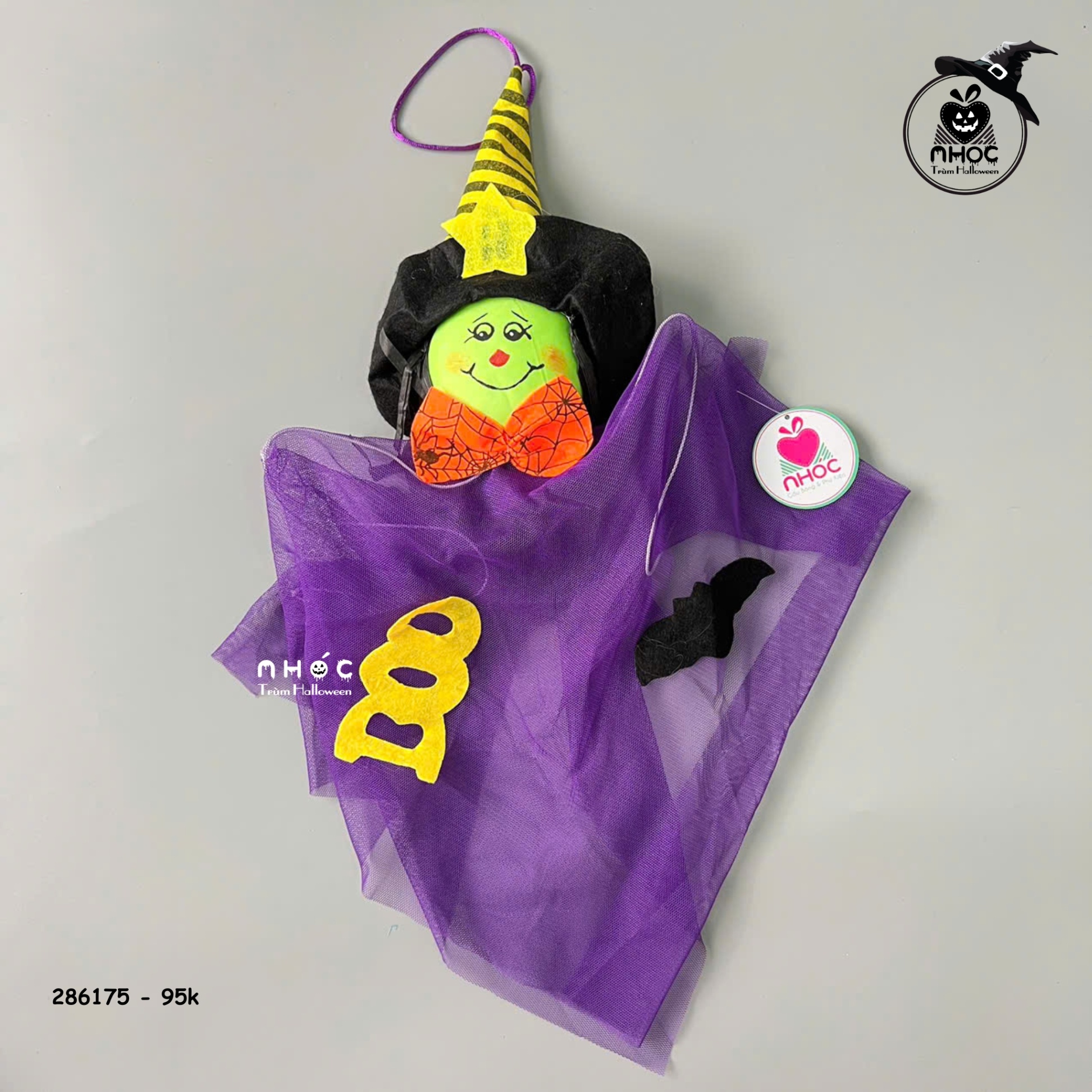 Ma boo treo nón ngôi sao áo lưới - Tím - 5095