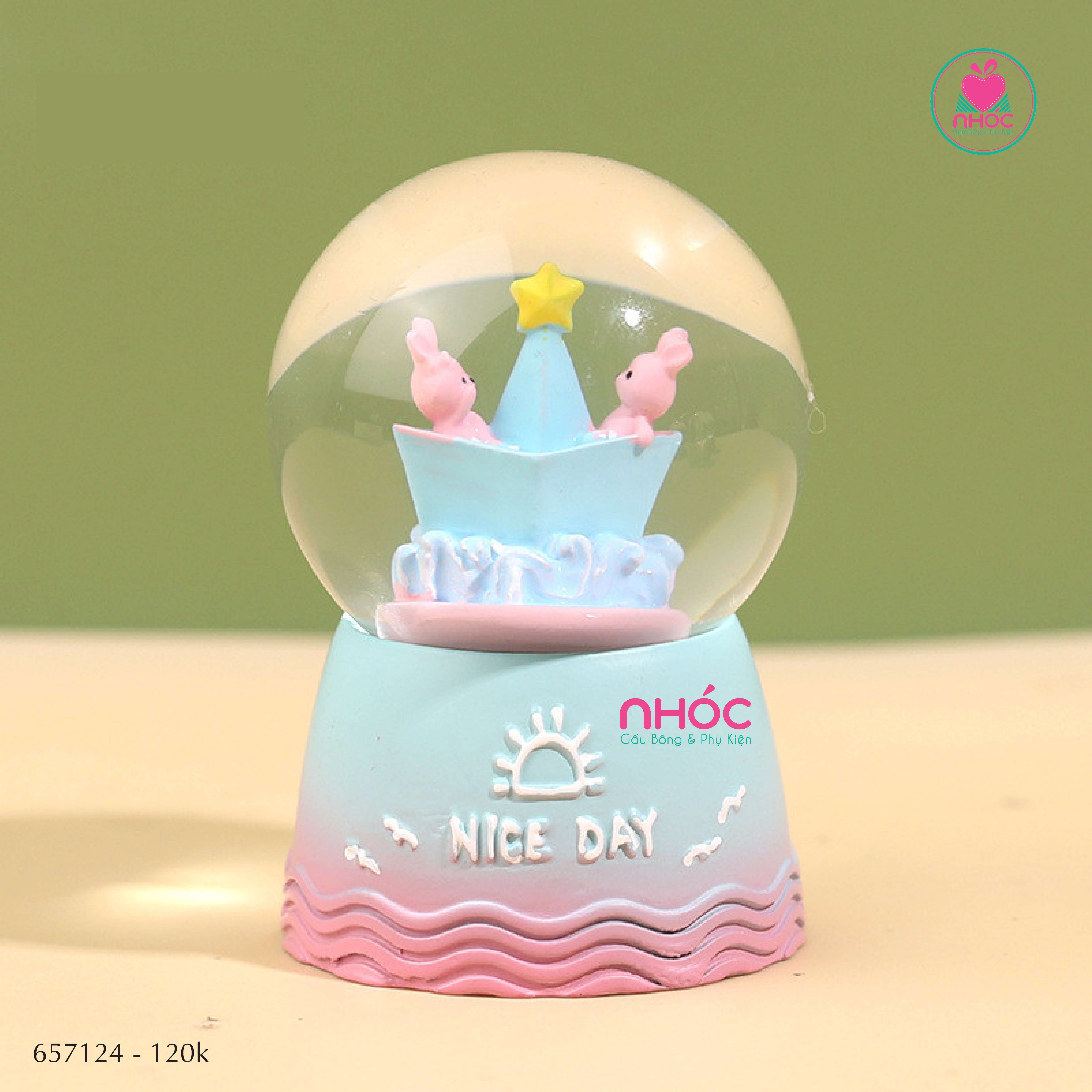 Cầu tuyết Thuyền nice day nhạc đèn - 12120