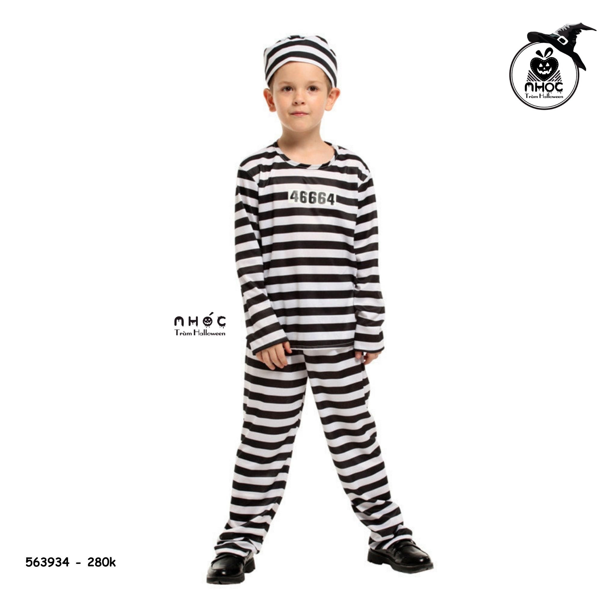 Bộ đồ Halloween tù nhân TE - 28001 - Size 10-12