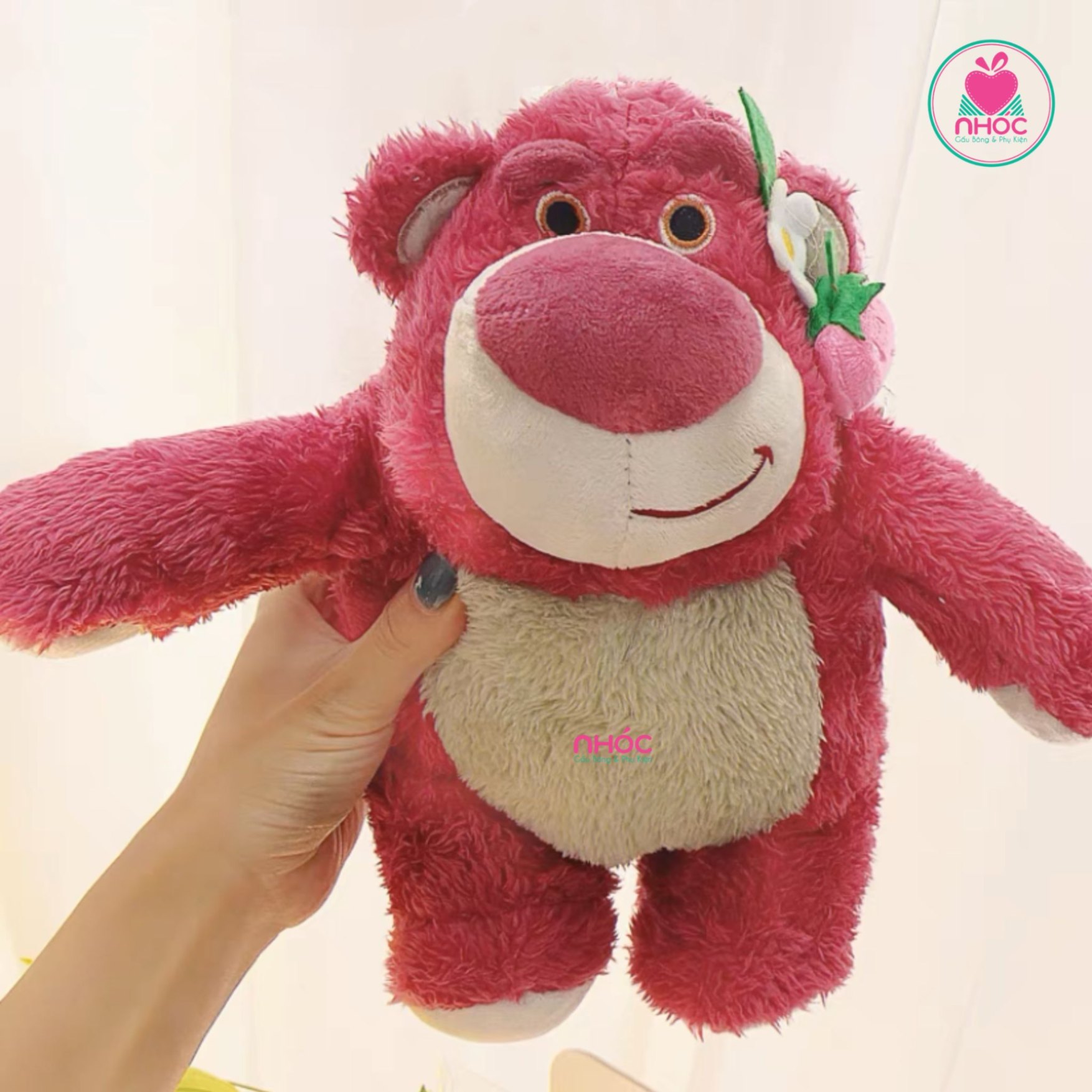 Thú bông nhỏ Gấu Toy Story lông xù bụng xám - 30140