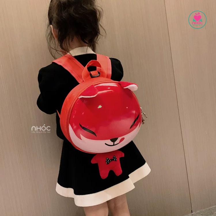 Balo cho bé kiểu trứng hình thú - 15001 - Cáo đỏ