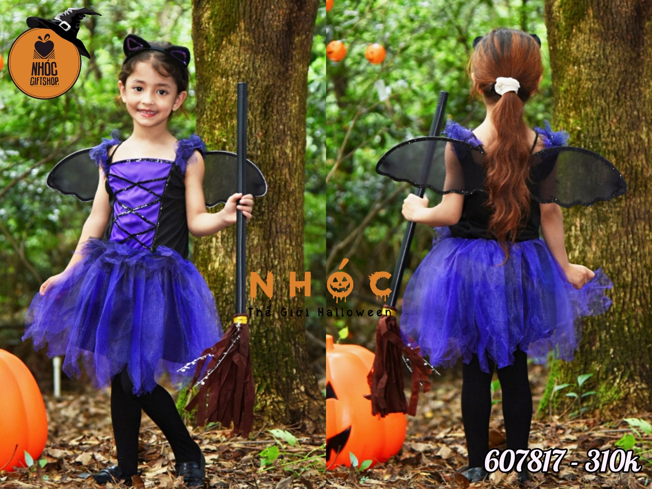 Đầm kiểu đính kim sa vải voan combo cài cánh dơi - Size M - 70310