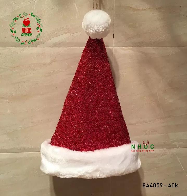 Mũ noel kim tuyến - Đỏ - 4001