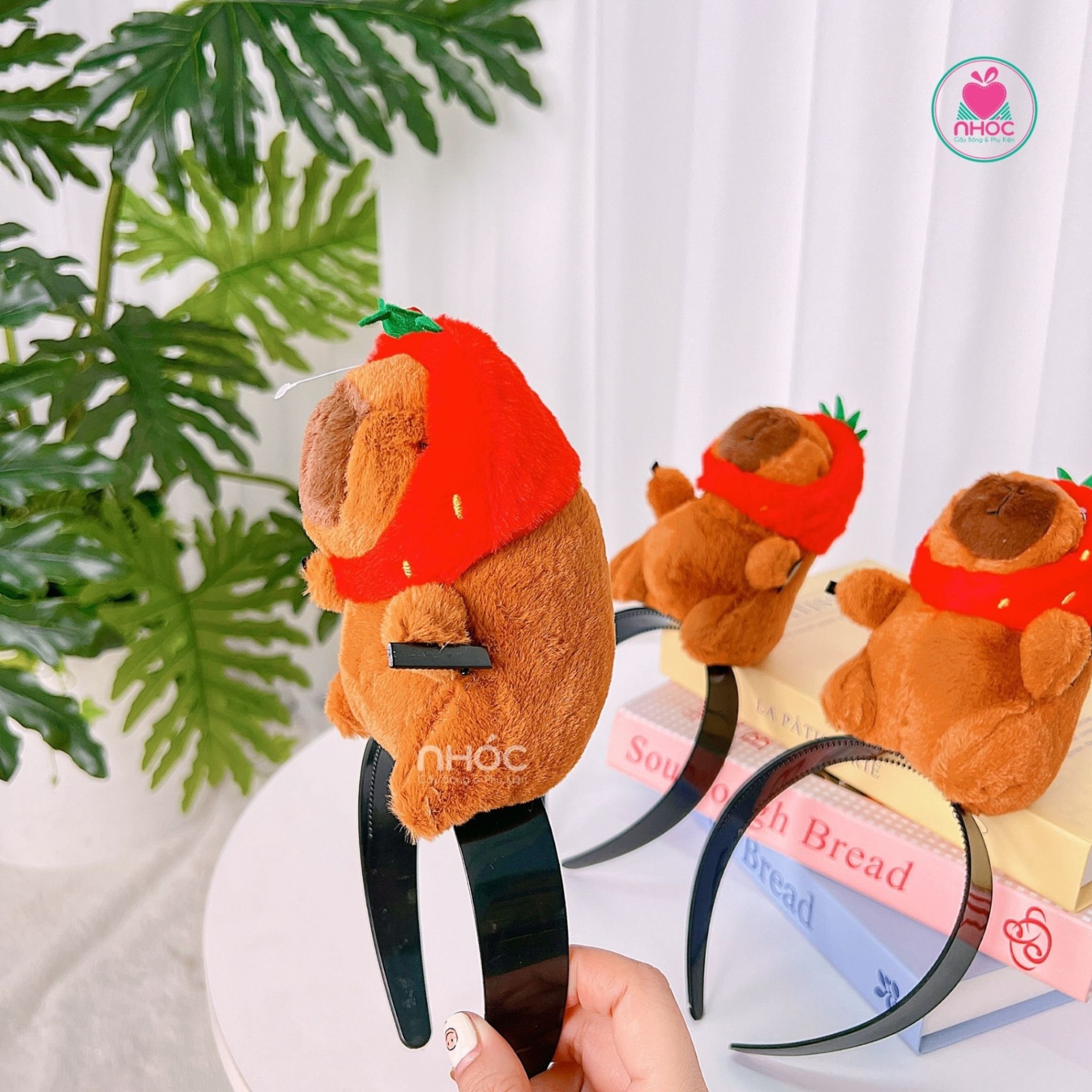 Băng đô kiểu Capybara kẹp - Đội nón dâu - 8501