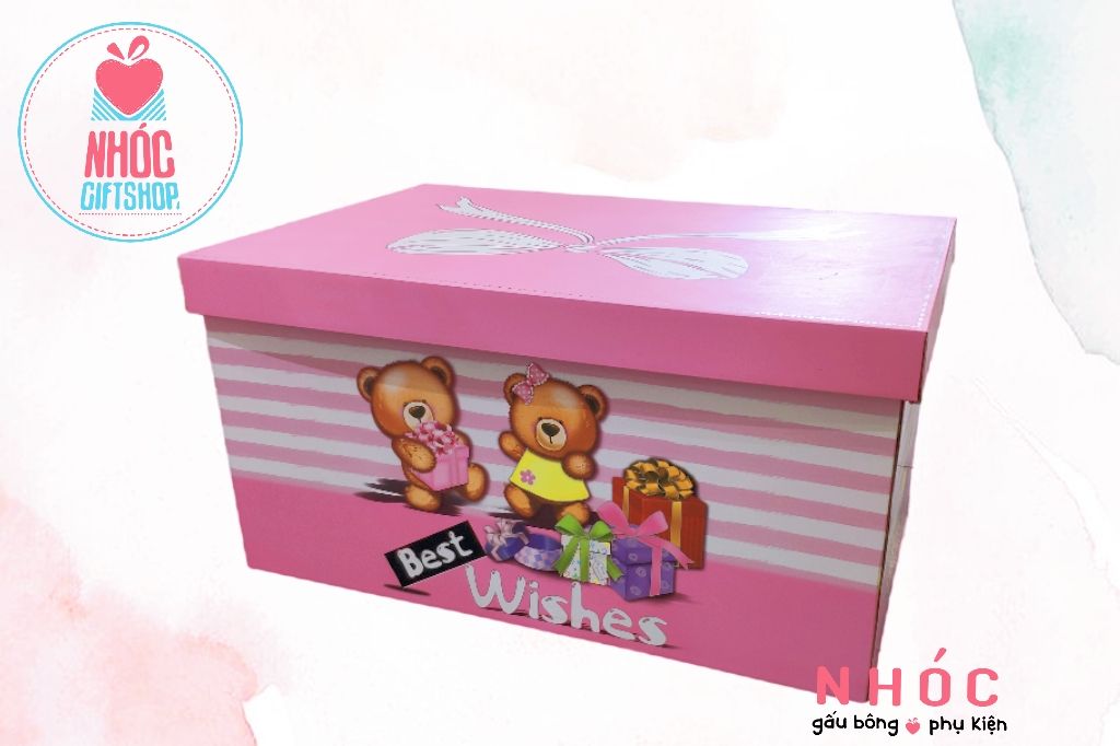 Hộp quà xếp gấu 21*24*39 - 13001