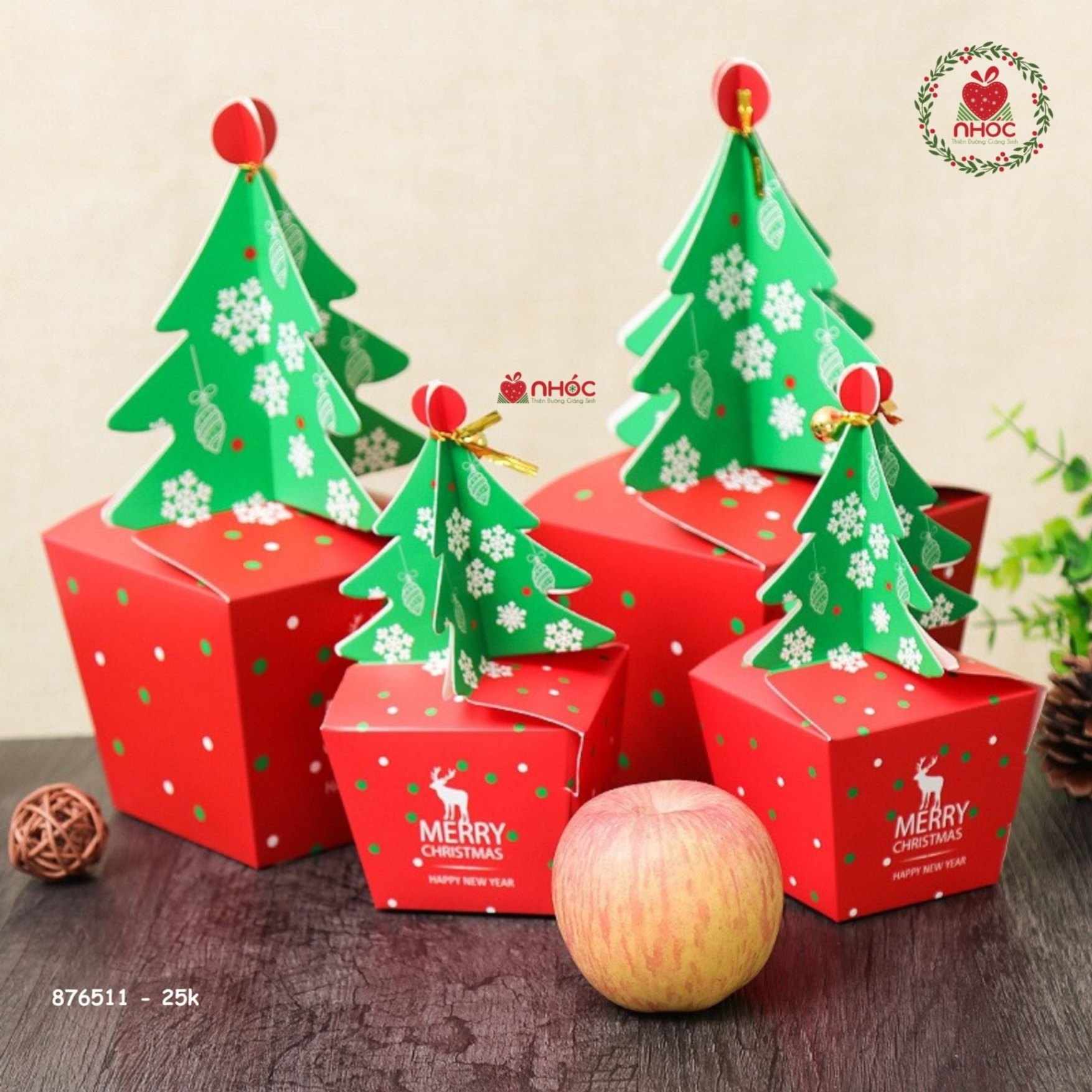 Hộp quà xếp noel - 1025
