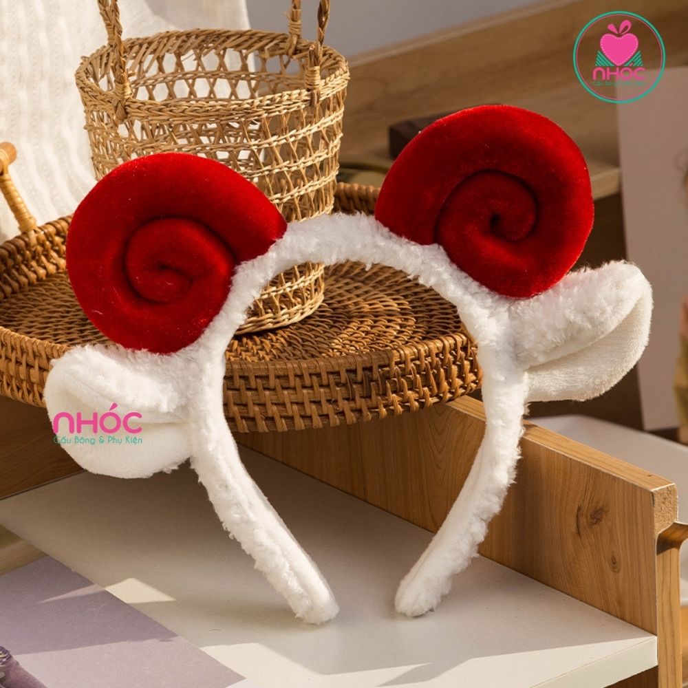 Băng đô kiểu tai cừu - Đỏ - 6001