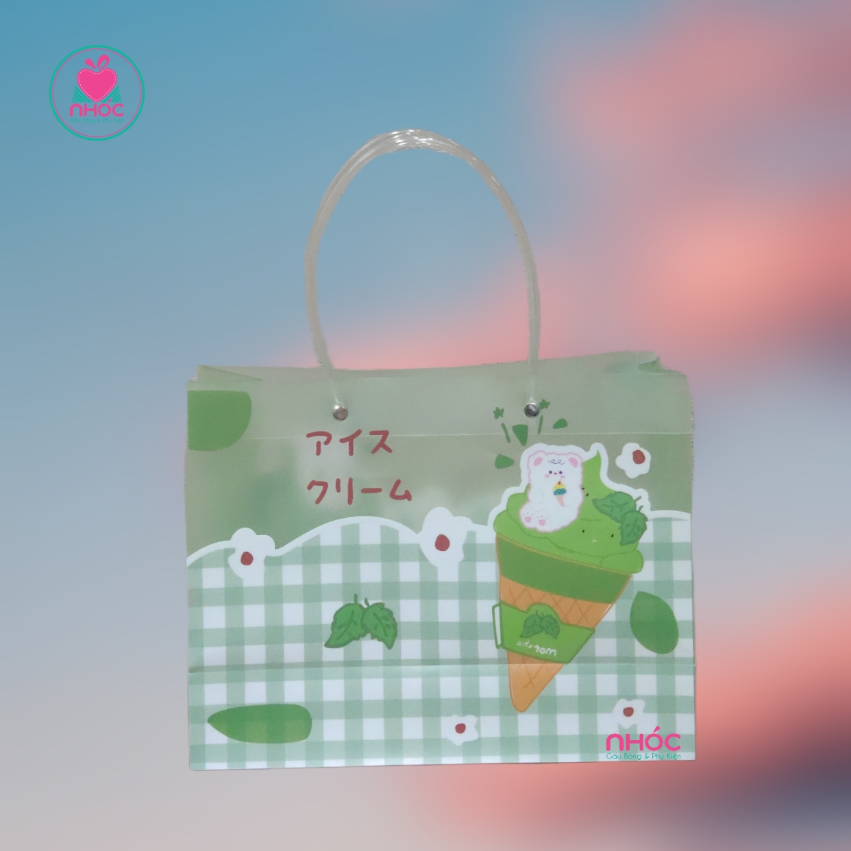 Túi quà quai nhựa PP 24x9x18 - 3501