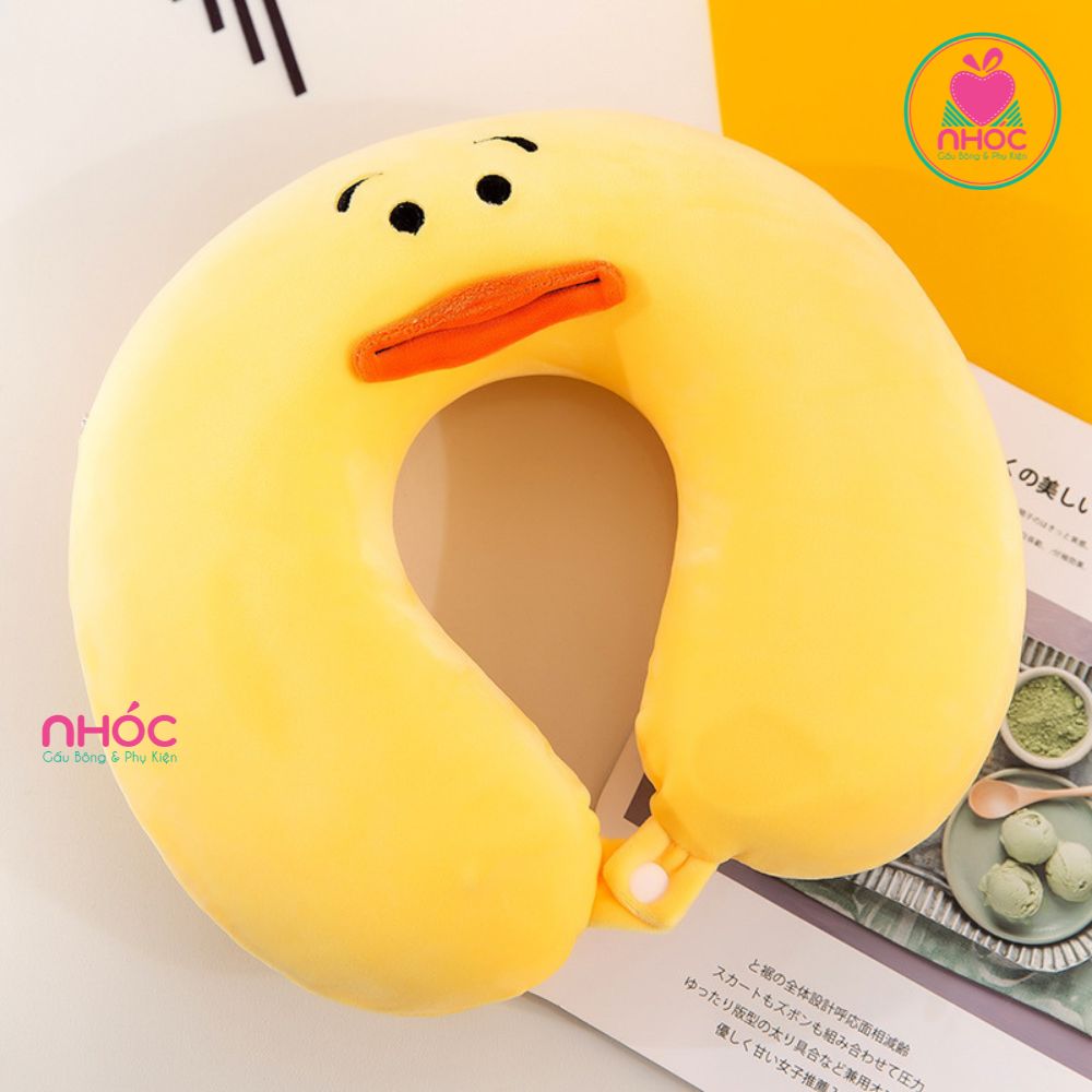 Gối kê cổ cao su non Vịt Lala - Vàng - 16001