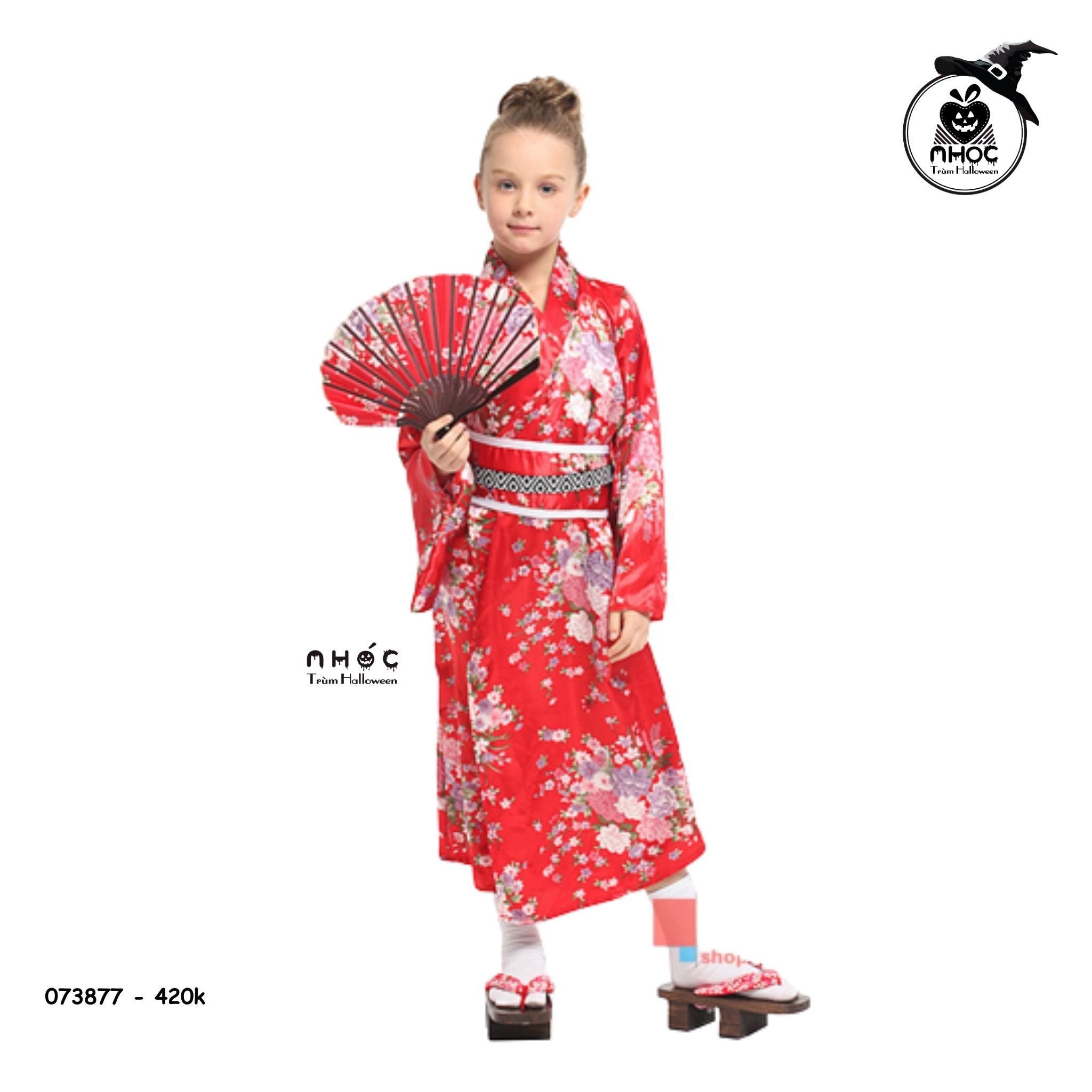 Đầm halloween kimono combo đai lưng - Đỏ - Size M - 115420