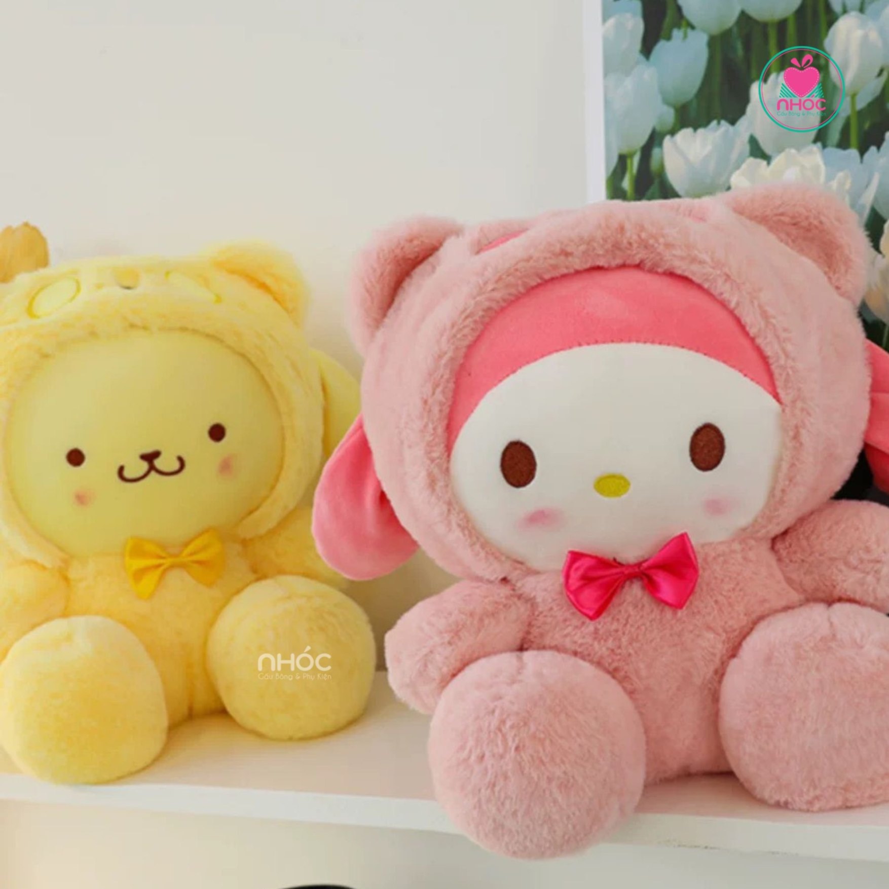 Thú bông Melody mặc áo thú lông xù