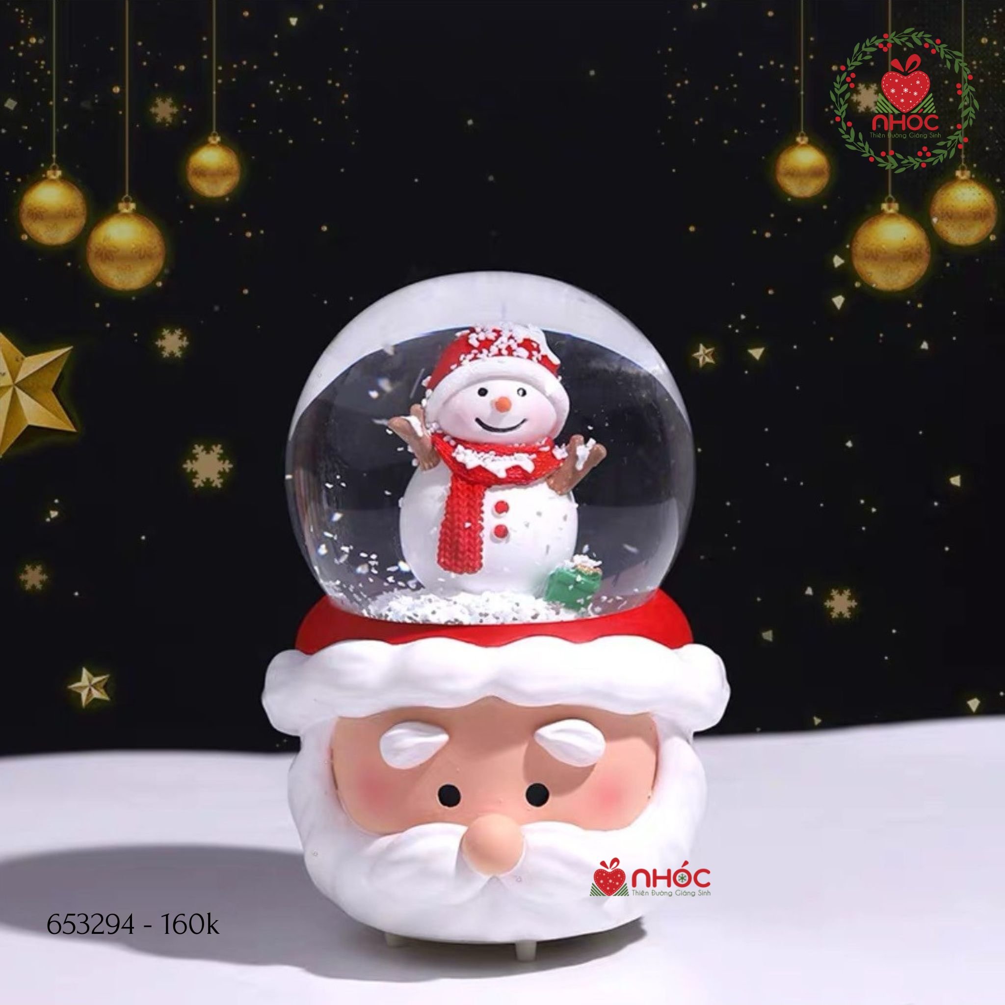 Cầu tuyết Noel đế đầu ông già - Người tuyết - 12160