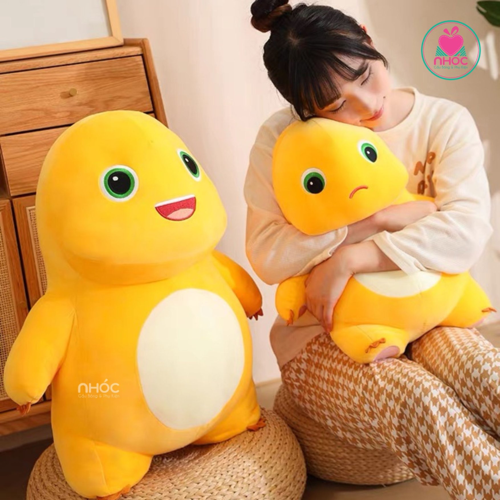 Thú bông Khủng long siêu quậy lông mịn đứng - TC - 30160