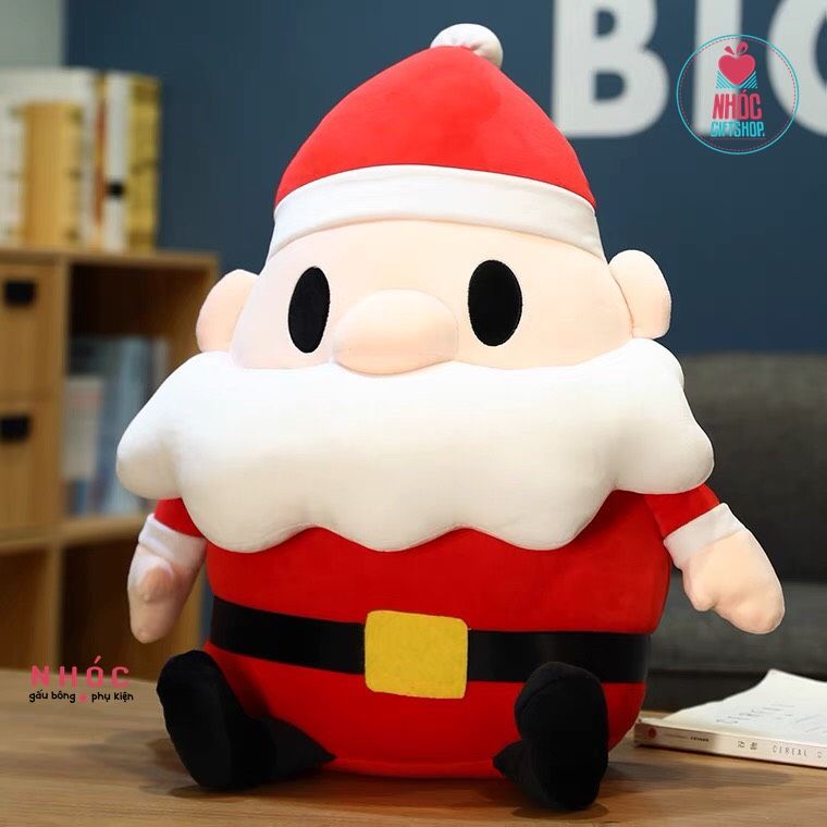 Thú bông ông già Noel lông mịn ngồi - 45240