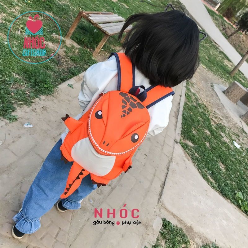 Balo cho bé khủng long - 18001 - Cam