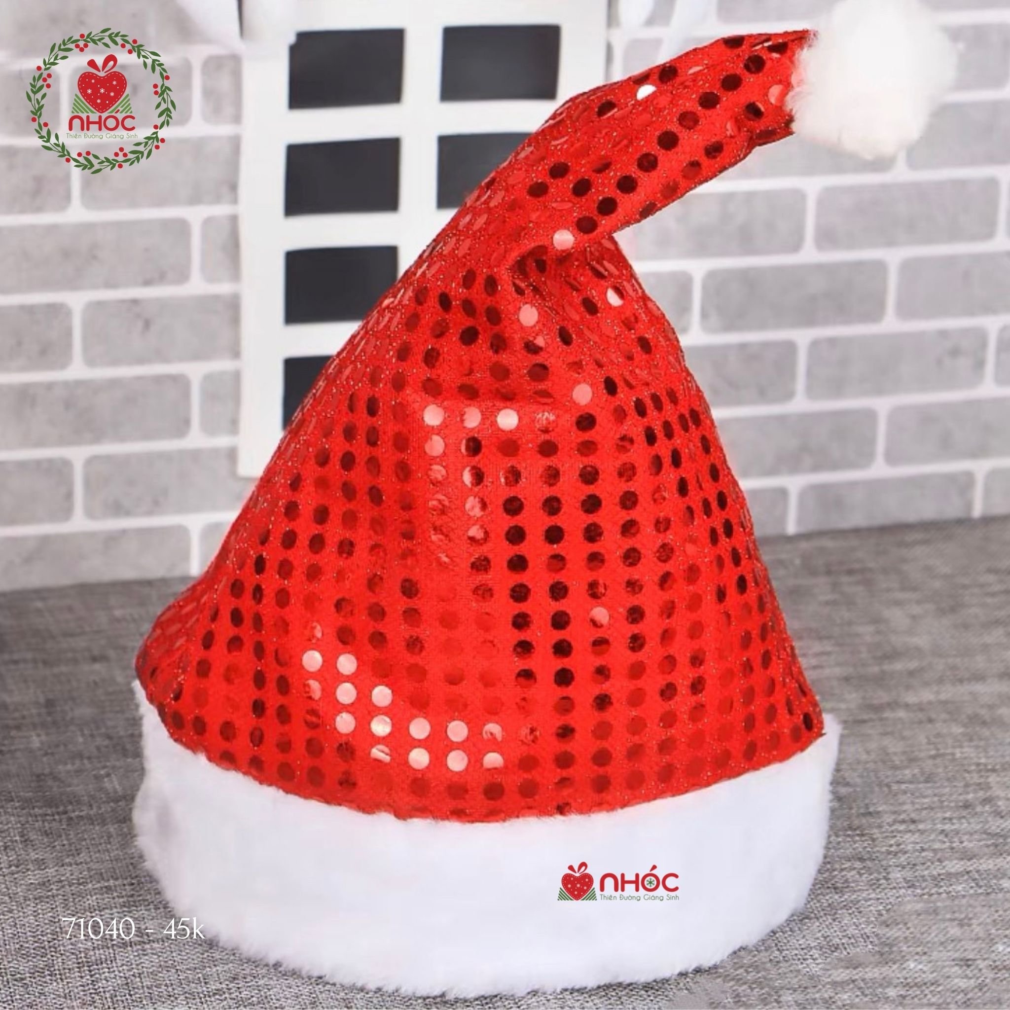 Mũ noel kim sa - Đỏ - 4501