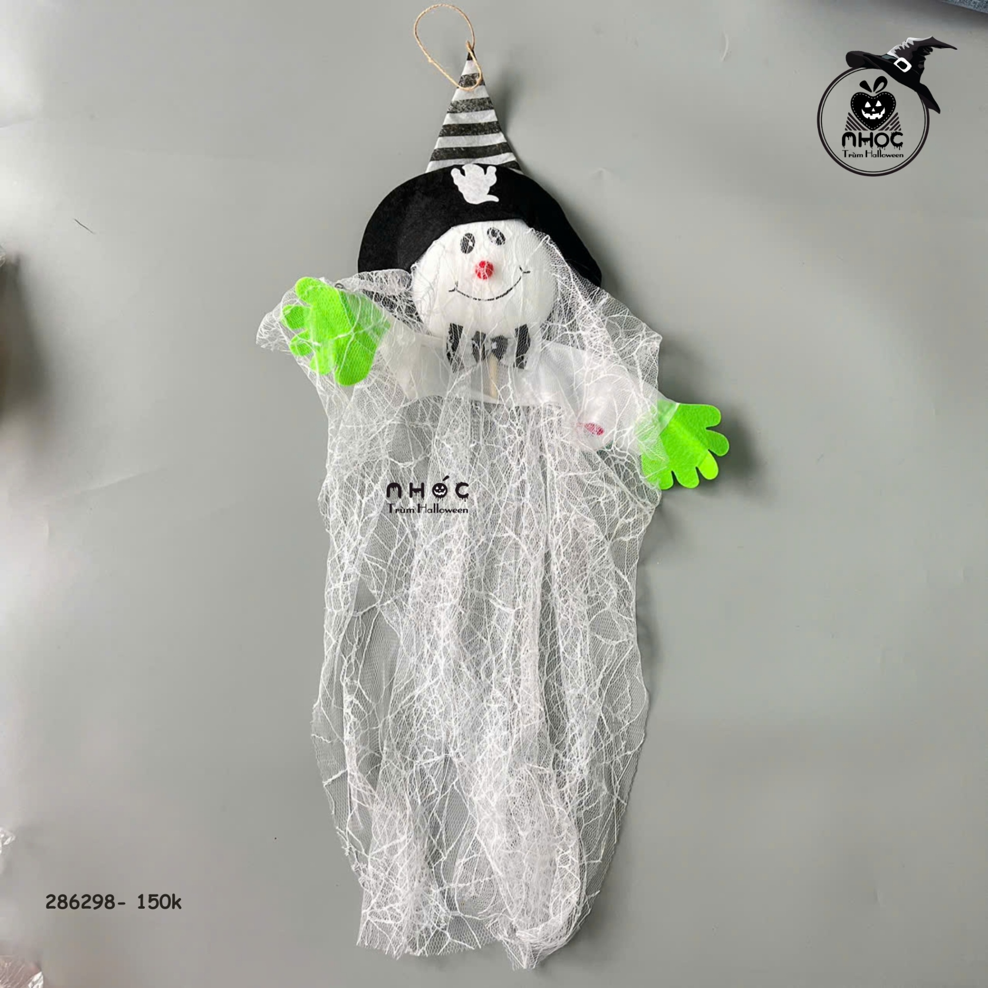 Ma boo treo trùm đầu áo tơ nhện - Trắng - 75150