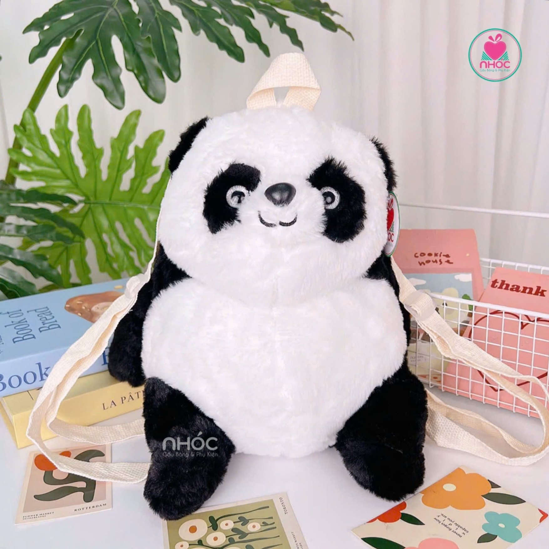 Balo bông kiểu thú ngồi - Panda - 21001