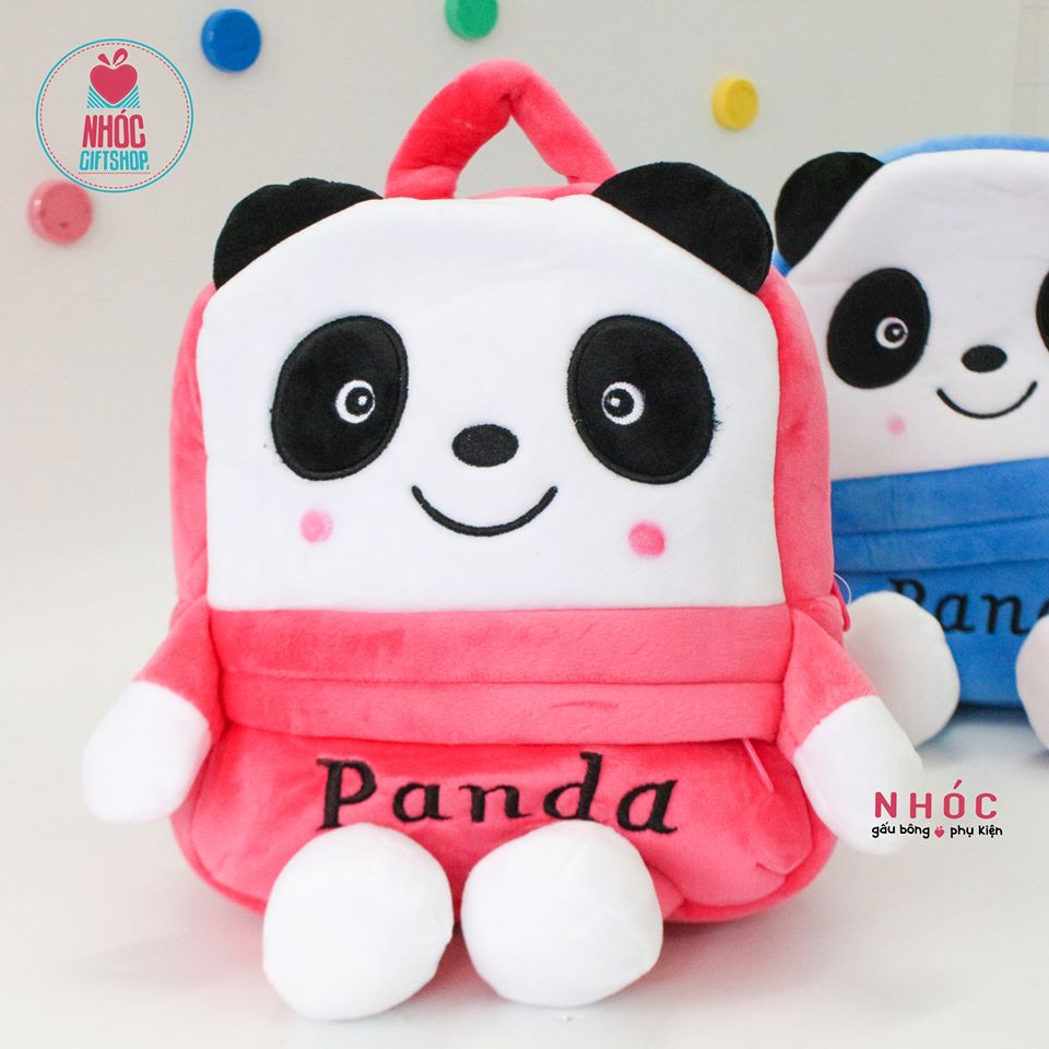 Balo cho bé Gấu Panda - Hồng - 18001