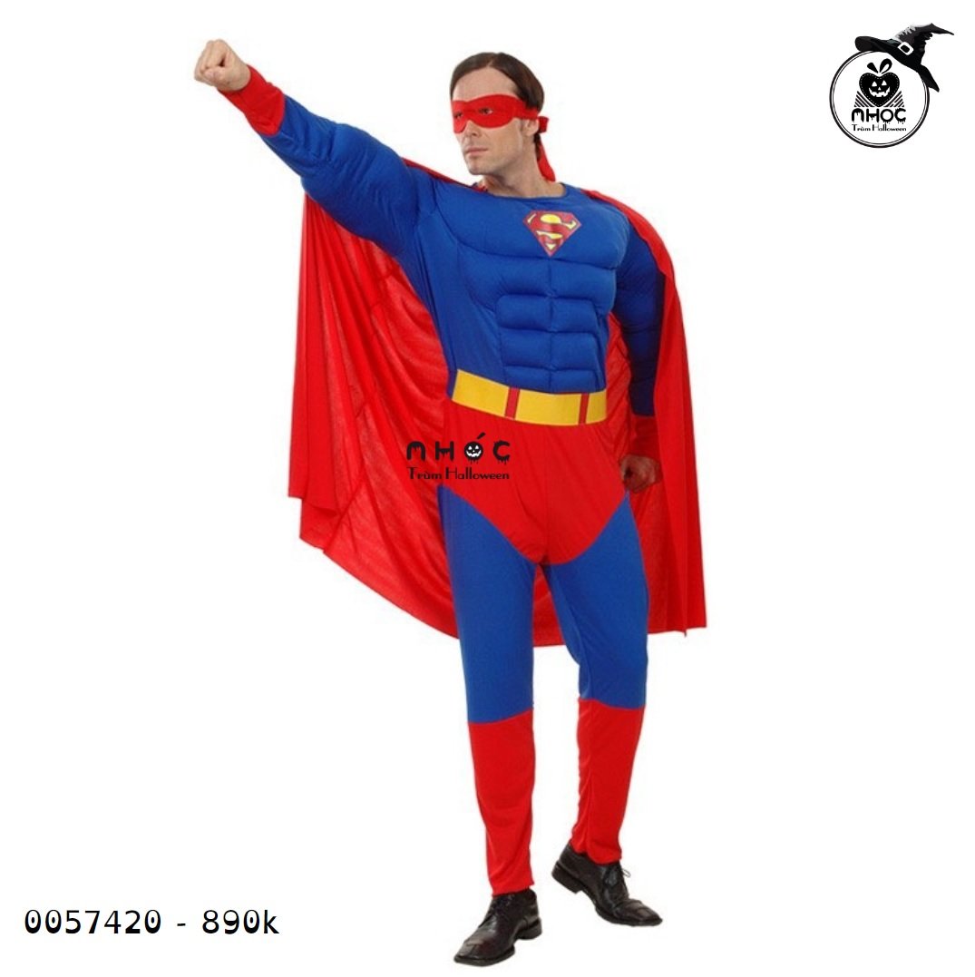 Bộ đồ bay NL Superman tay phồng vải thun - 160890