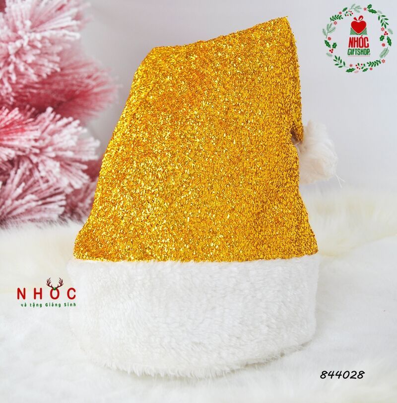 Mũ noel kim tuyến - Vàng - 4001