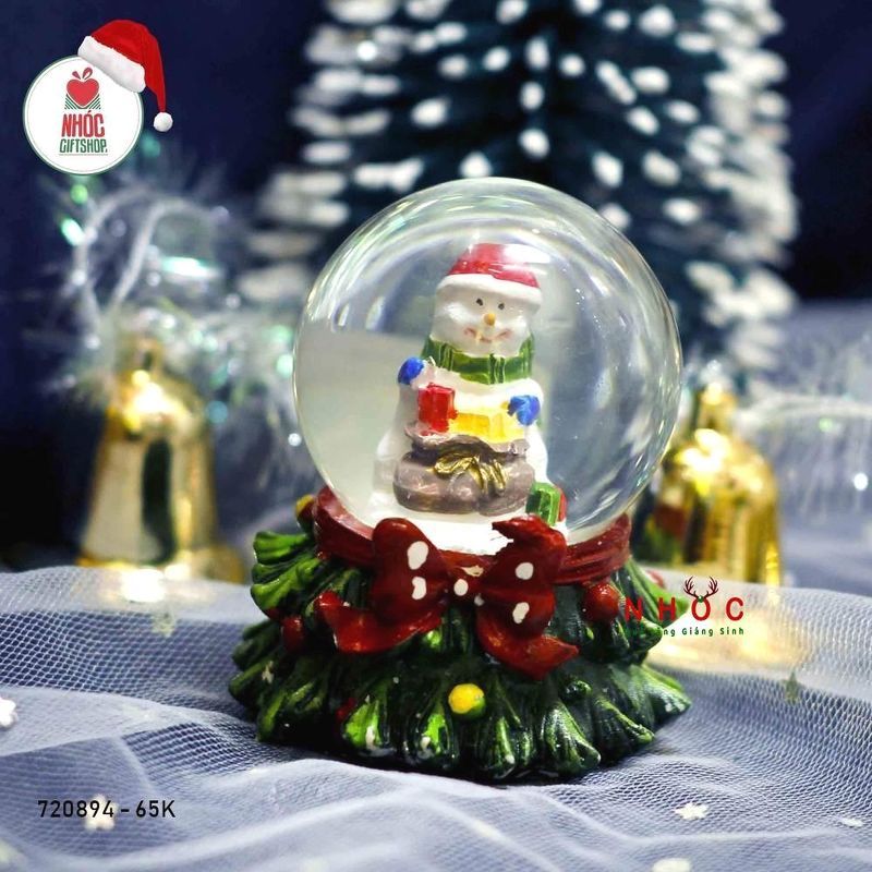 Cầu tuyết noel đế cây thông - Người tuyết - 6501