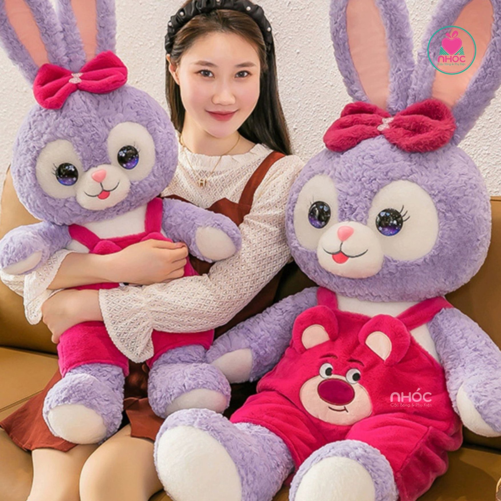 Thú bông Thỏ Stella mặc áo toy lông xù - 75440