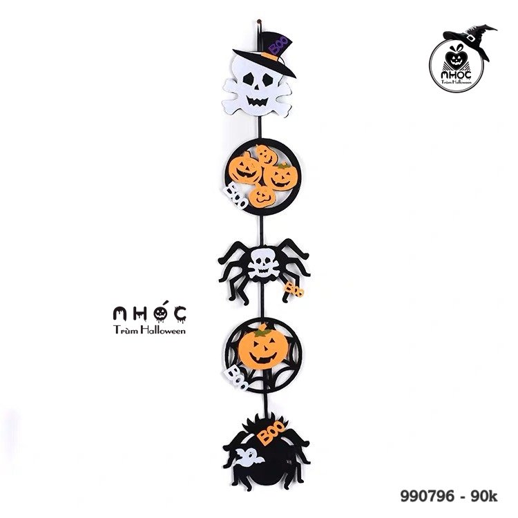 Dây trang trí nỉ ma bí nhện - 9001