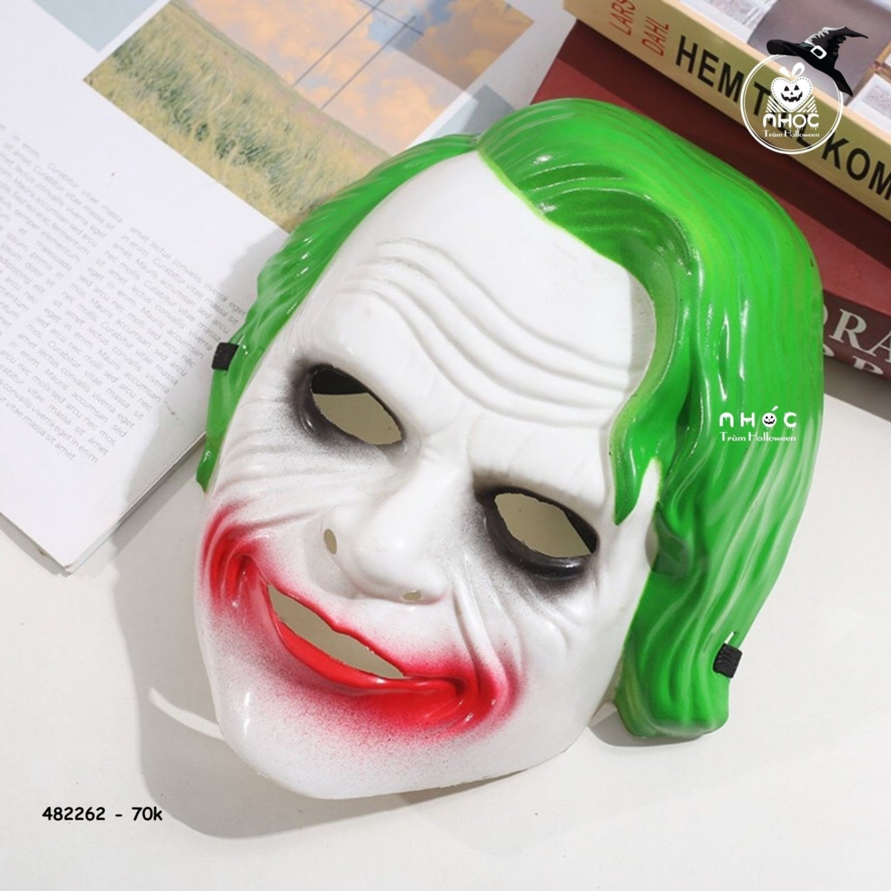 Mặt nạ nhựa sát nhân Joker - Xanh lá cây - 7001
