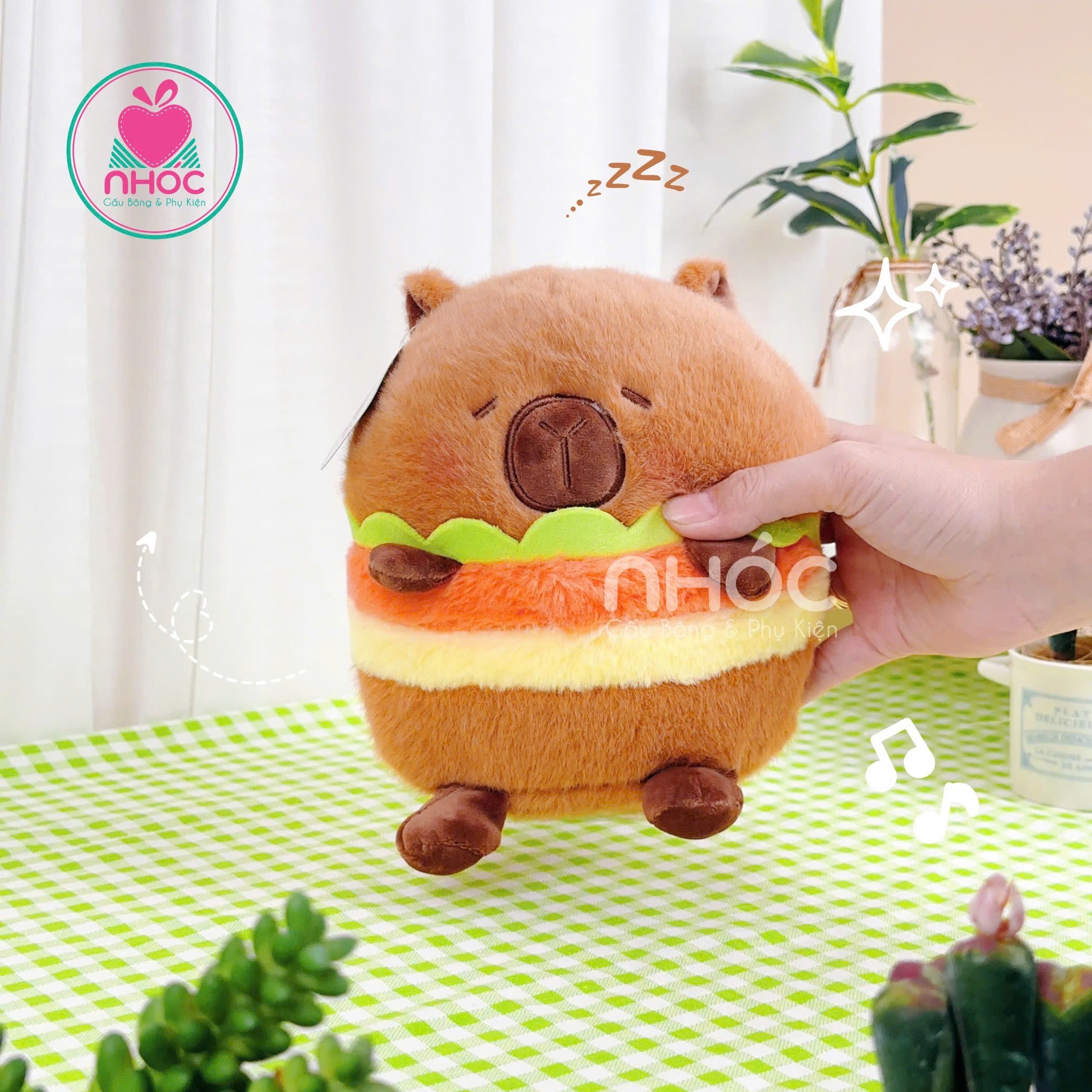Thú bông nhỏ Capybara Cosplay Hamberger OD - 20120