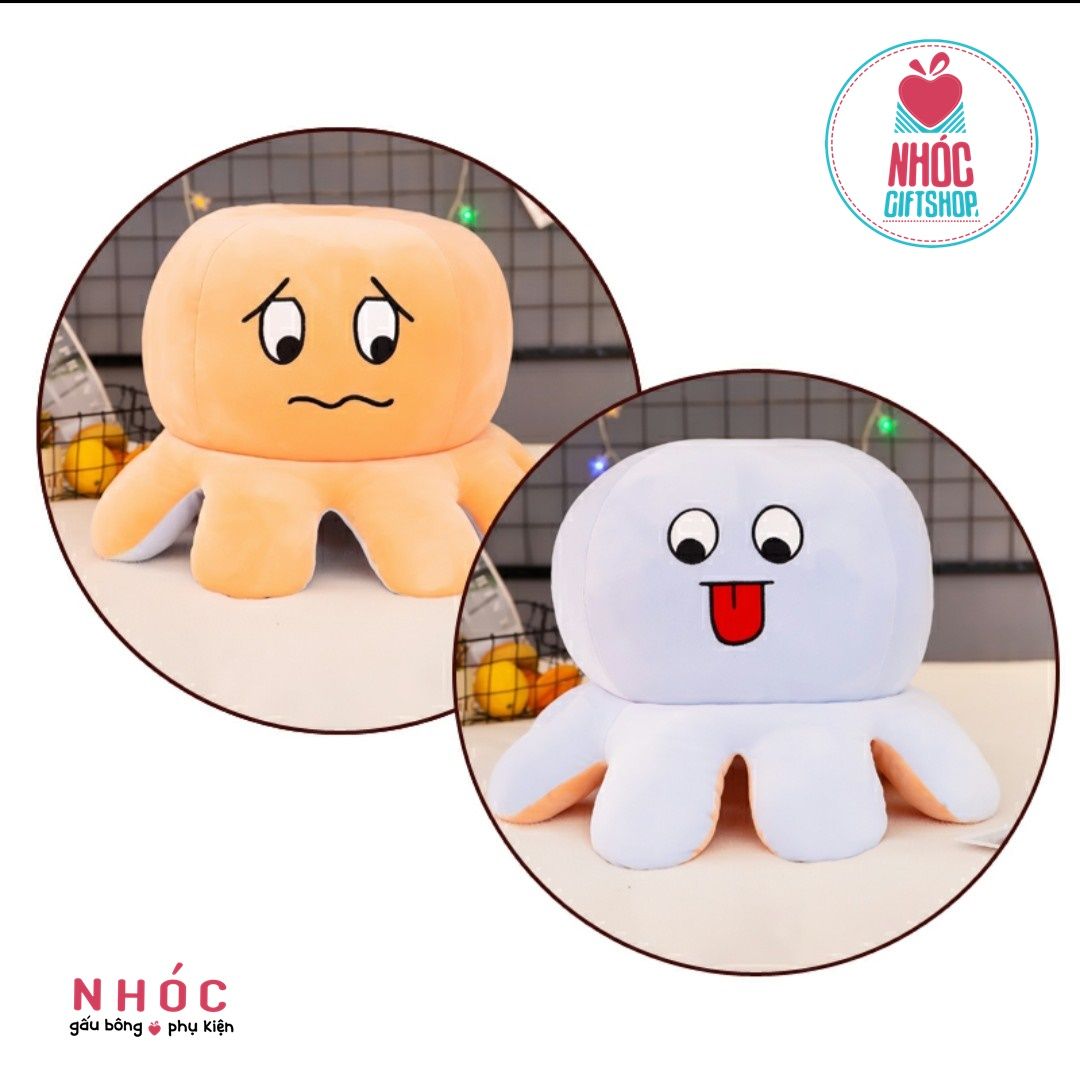 Thú bông bạch tuộc troll lông mịn TC - Xanh nhạt Vàng - 60480