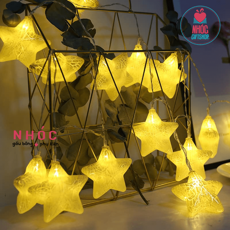 Dây đèn kiểu ngôi sao 20 bóng - 300240 - Vàng