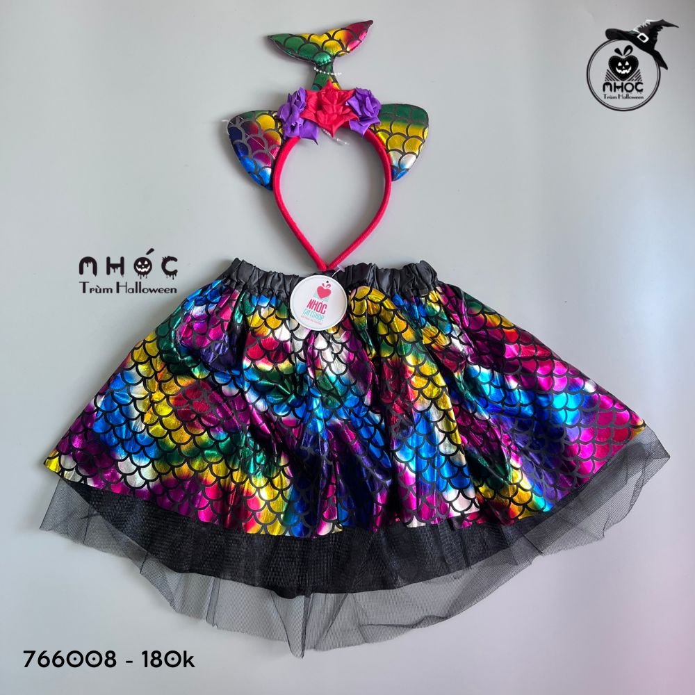 Đầm kiểu tiên cá combo cài váy rời - Nhiều màu - 18001
