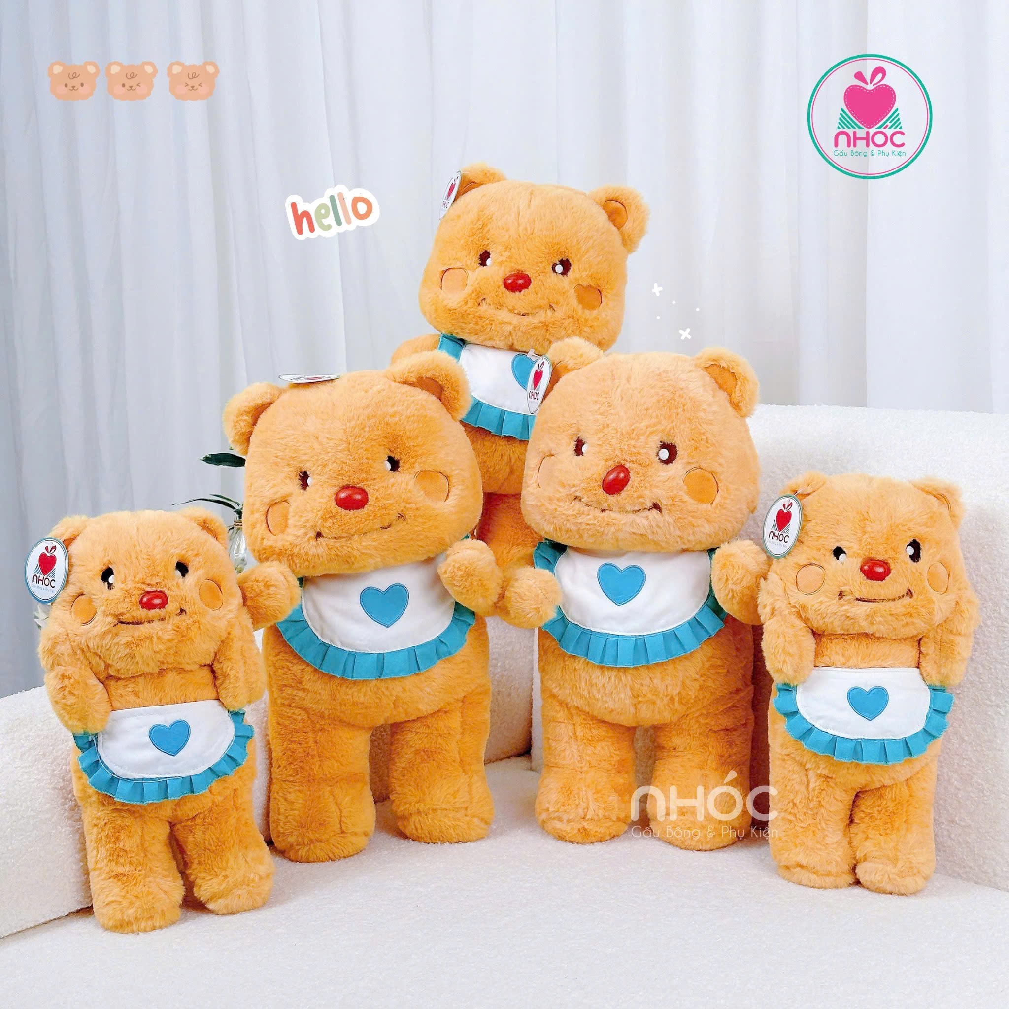 Thú bông Gấu Bơ đeo tạp dề - 40280