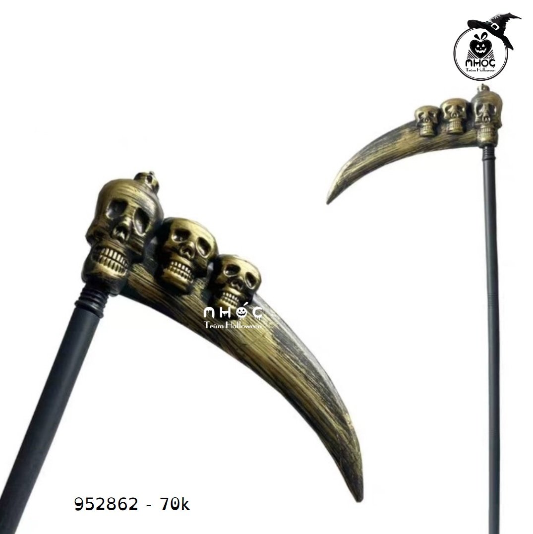 Vũ khí đồng lưỡi hái 3 đầu lâu - 7001