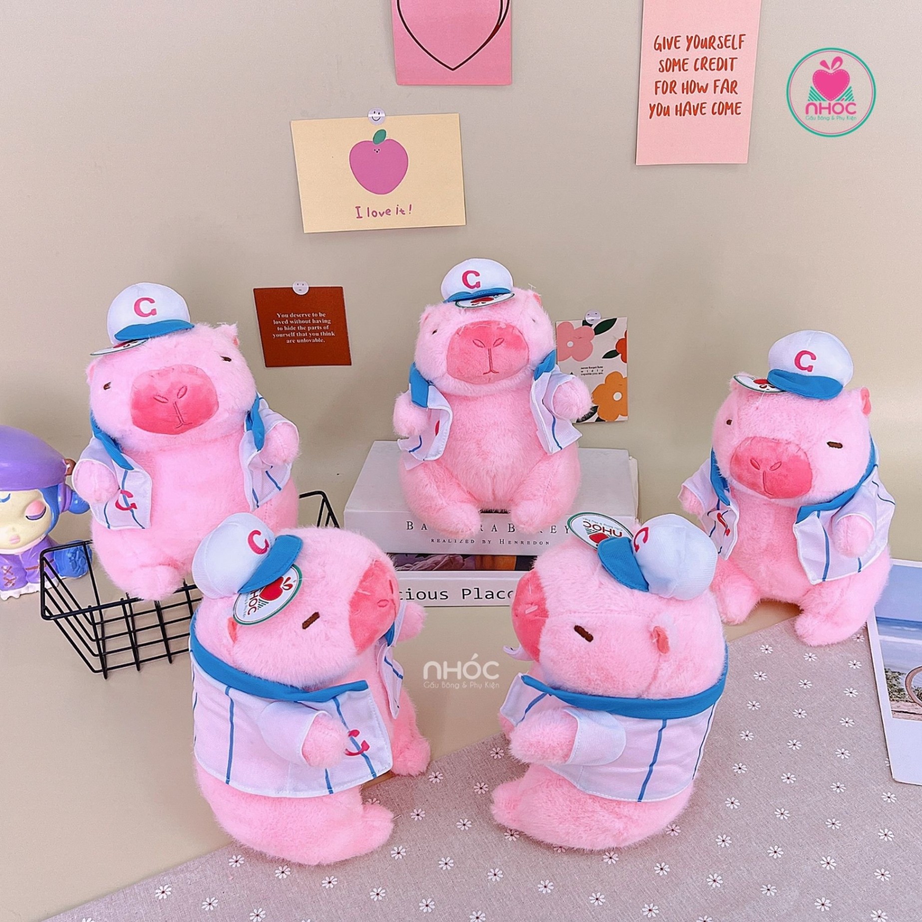 Thú bông nhỏ Capybara bóng chày OD - 25130