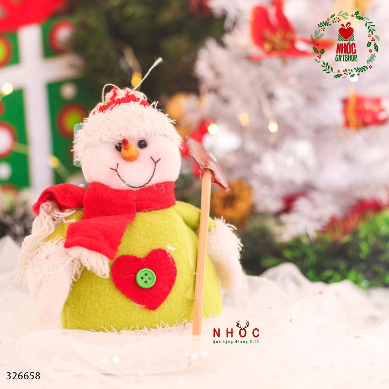 Thú bông noel người tuyết ngồi 7501