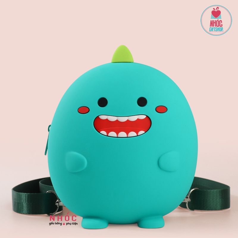 Balo silicone thú - Khủng long xanh lá cây - 32001