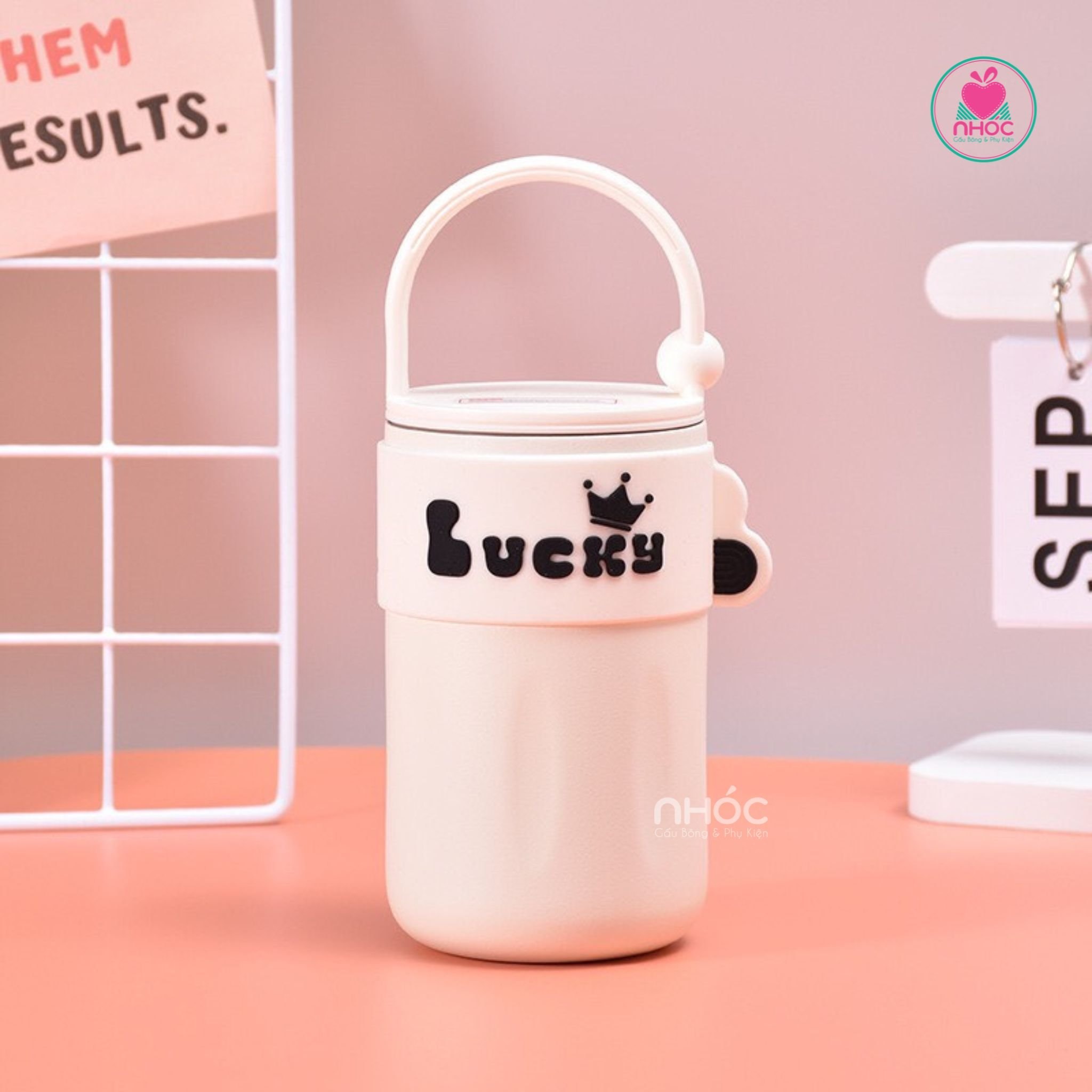 Ly giữ nhiệt Lucky - Trắng - 420210