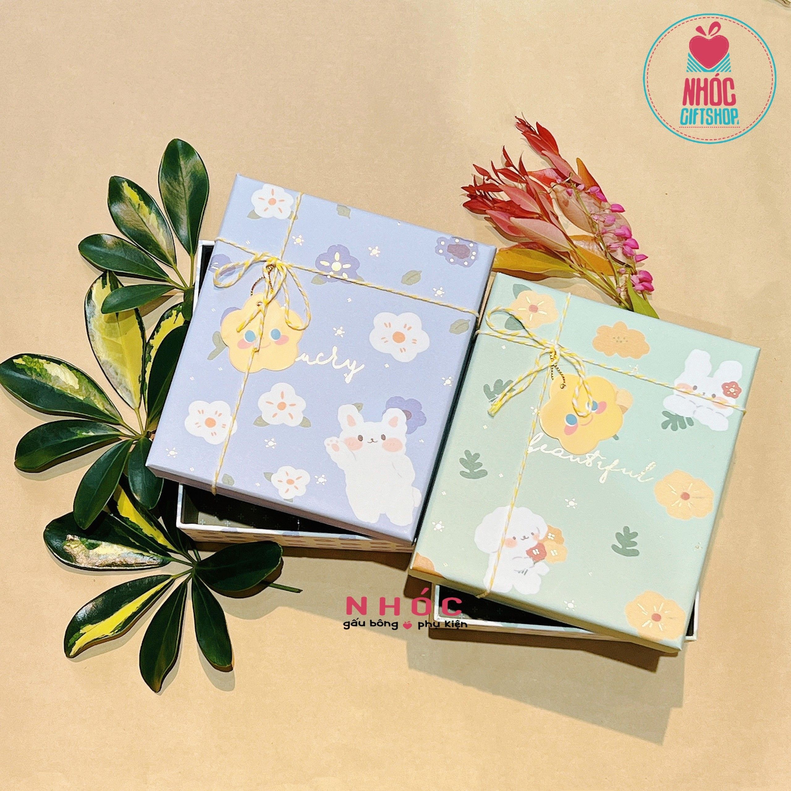 Hộp quà chữ nhật Hàn quốc bộ - CN10