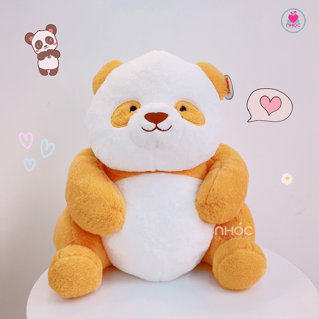 Thú bông Gấu Trúc Thất tử lông xù ngồi TC - Camel - 30210