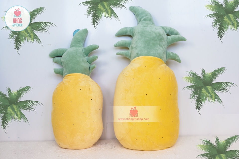 Gối bông kiểu trái dứa lông mịn - Vàng - 70310
