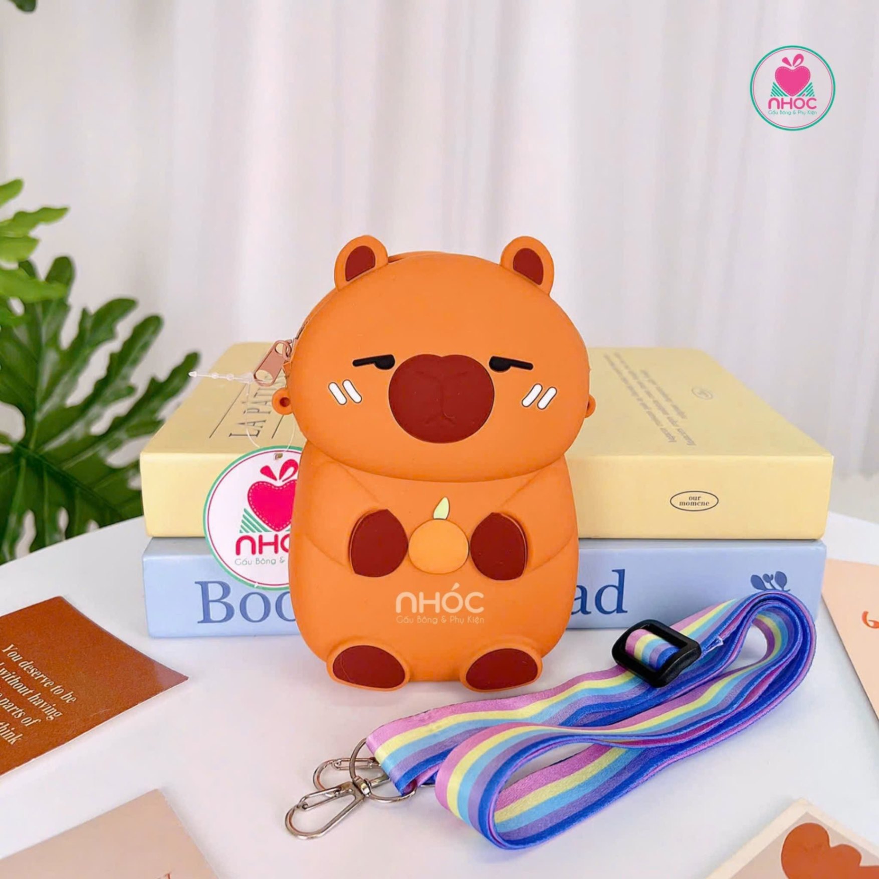 Túi đeo chéo Silicon Capybara - Nâu đậm - 8501