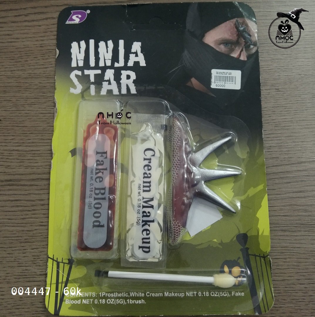 Bộ trang điểm gói máu vết thương ninja - 6001